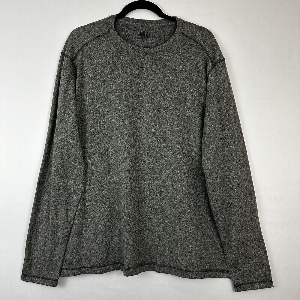 REI Polyester Spandex Long Sleeve Active Pullover Shirt Men’s Size XL‎
